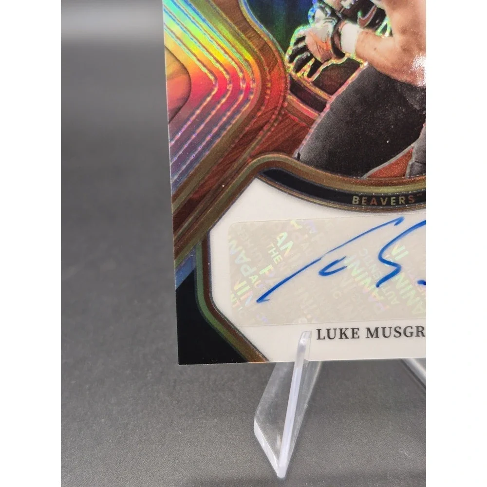 2023 Panini Select Luke Musgrave RS-LMU Rookie Signatures Silver Prizm RC Auto